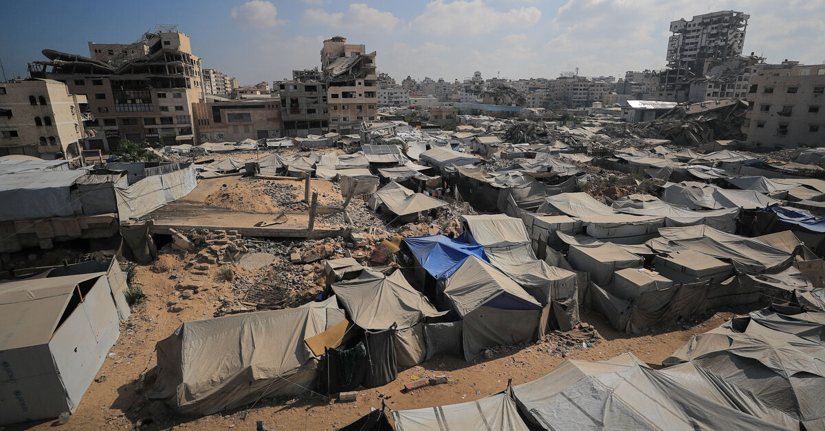 A tent camp sheltering displaced Palestinians, in Gaza City, September 4, 2026. REUTERS/Dawoud Abu Alkas